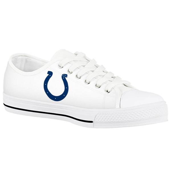 Women's Indianapolis Colts Low Top Canvas Sneakers 002